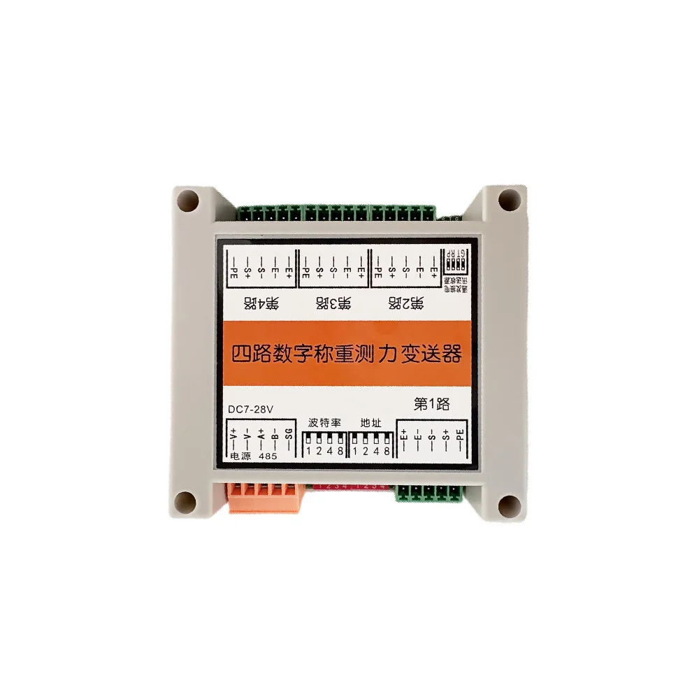 4 Channel Digital Load Cell Weight Transmitter RS485 Modbus RTU Signal Converter 10-28VDC for PLC Industrial Automation Control
4 Channel Digital Load Cell Weight Transmitter RS485 Modbus RTU Signal Converter 10-28VDC for PLC Industrial Automation Control
