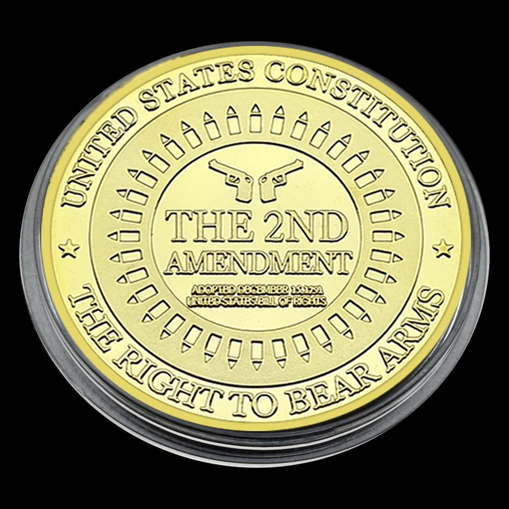 US Sniper Gold Plated Coin The 2ND Amendment of The United States Constitution Military Medals Collect Gift Rare
US Sniper Gold Plated Coin The 2ND Amendment of The United States Constitution Military Medals Collect Gift Rare