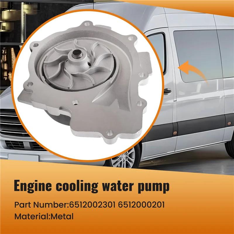 Durable-Essential Cooling Water Pump For Mercedes Benz Sprinter W906, Fits 2006-2016, Part Number 6512002301
Durable-Essential Cooling Water Pump For Mercedes Benz Sprinter W906, Fits 2006-2016, Part Number 6512002301