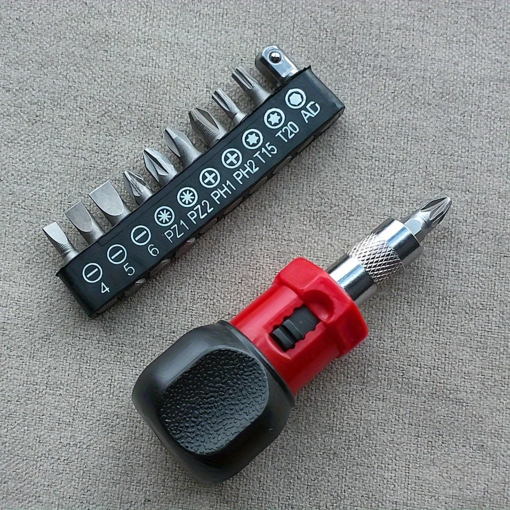 Multifunctional Ratchet Screwdriver with Reversible Quick And Labor-Saving Features, a Set of Household Hardware Tools
Multifunctional Ratchet Screwdriver with Reversible Quick And Labor-Saving Features, a Set of Household Hardware Tools
