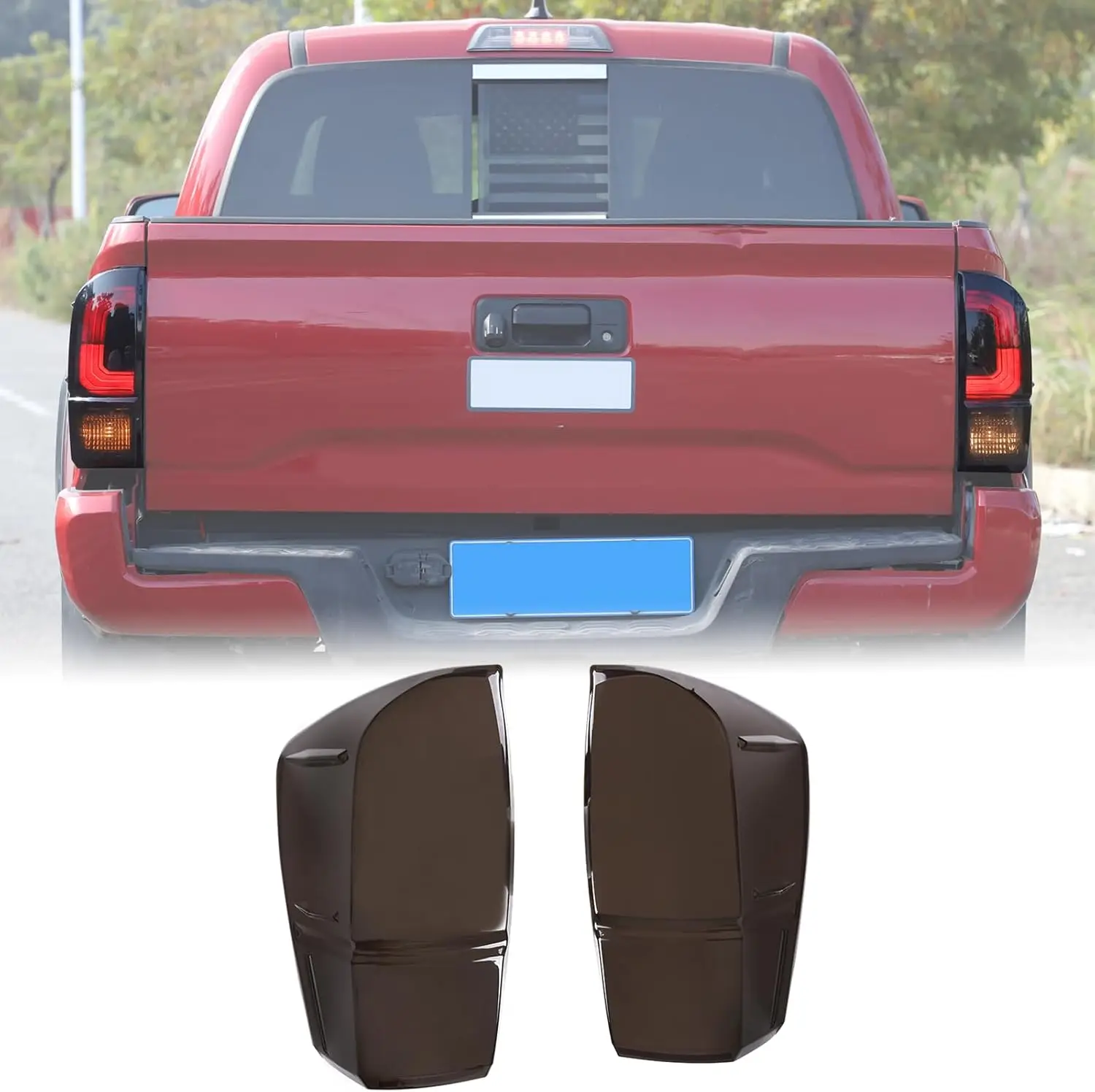 ABS Smoked Blackened Car Rear Light Cover For Toyota Tacoma 2016-2022 Tail Light Protection Lampshade Trim Shell Accessories
ABS Smoked Blackened Car Rear Light Cover For Toyota Tacoma 2016-2022 Tail Light Protection Lampshade Trim Shell Accessories