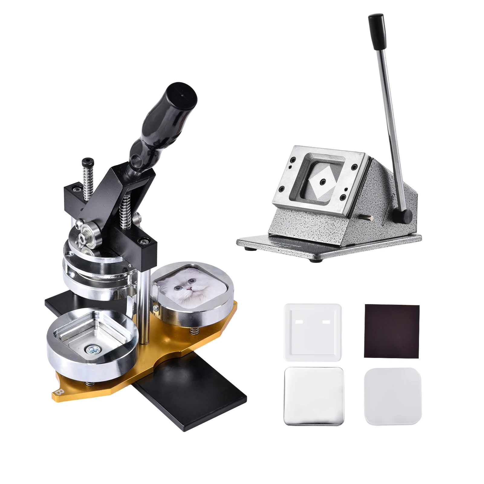 2x2 in Heavy-Duty Magnet Maker, Complete Kit with Press, Cutter, and 100 Sets for Iron Surfaces in Homes, Offices, and Schools
2x2 in Heavy-Duty Magnet Maker, Complete Kit with Press, Cutter, and 100 Sets for Iron Surfaces in Homes, Offices, and Schools