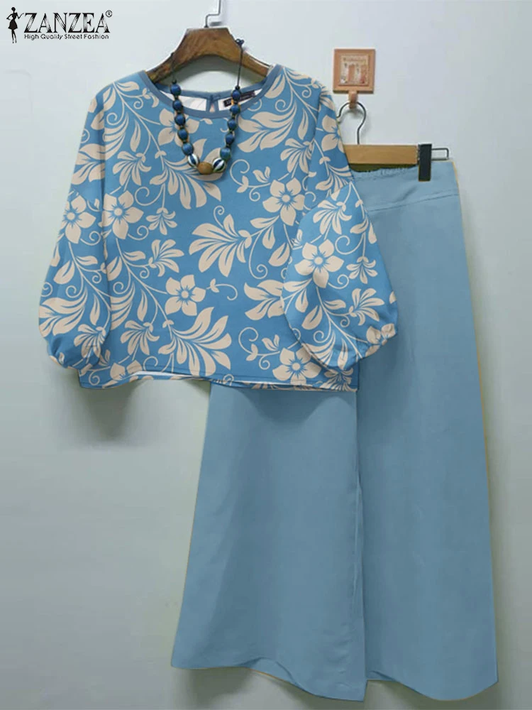 ZANZEA Wide Leg Pant 3/4 Sleeve Floral Blouse 2pcs Outfits 2025 New Summer Women's Vacation 2-Pieces Suits Casual Pant Sets
ZANZEA Wide Leg Pant 3/4 Sleeve Floral Blouse 2pcs Outfits 2025 New Summer Women's Vacation 2-Pieces Suits Casual Pant Sets