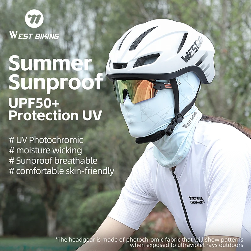 WEST BIKING Photochromic Sunscreen Motorcycle Balaclava Full Face Mask Ice Cooling Scarf Outdoor Sports Cycling Accessories
WEST BIKING Photochromic Sunscreen Motorcycle Balaclava Full Face Mask Ice Cooling Scarf Outdoor Sports Cycling Accessories