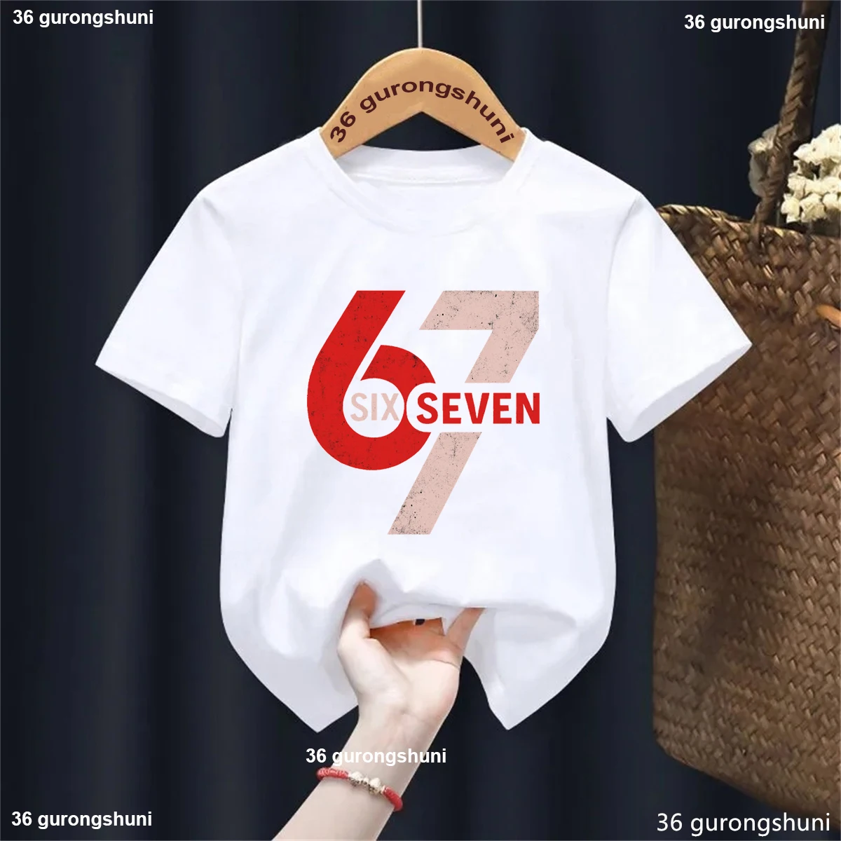 Funny Kids Clothes Cool Six Seven Meme Letter Printed T Shirt Girls/Boys Harajuku Kawaii Shirt Solid Short Sleeve T-Shirt
Funny Kids Clothes Cool Six Seven Meme Letter Printed T Shirt Girls/Boys Harajuku Kawaii Shirt Solid Short Sleeve T-Shirt