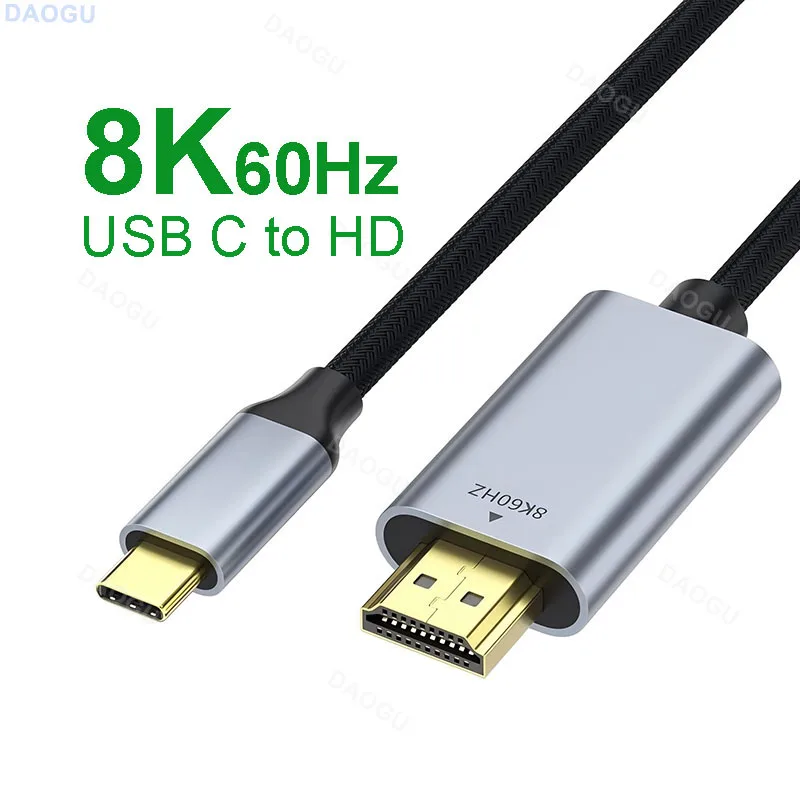 Type C to HDMI-compatible Cable 8K 1m 2m 3m 60Hz USB C to HDMI-compatible Cable 4K Adapter Converter Cord for Smart Phone Laptop
Type C to HDMI-compatible Cable 8K 1m 2m 3m 60Hz USB C to HDMI-compatible Cable 4K Adapter Converter Cord for Smart Phone Laptop