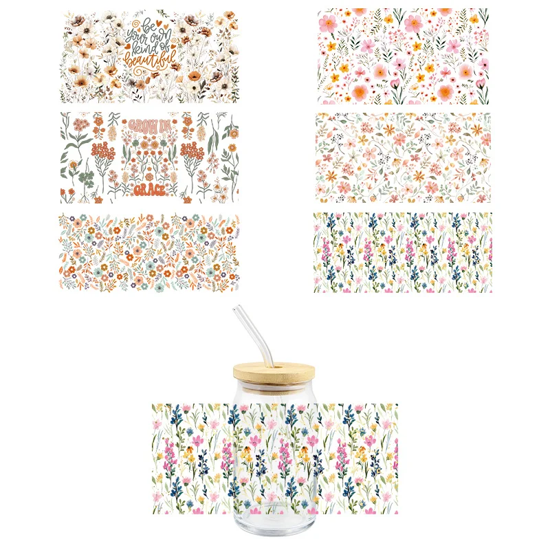 Small Flowers UV DTF Wrap Transfer Stickers Cartoon Colorful Design Waterproof Wrap For Glasses Cups Bottles Waterproof Sticker
Small Flowers UV DTF Wrap Transfer Stickers Cartoon Colorful Design Waterproof Wrap For Glasses Cups Bottles Waterproof Sticker