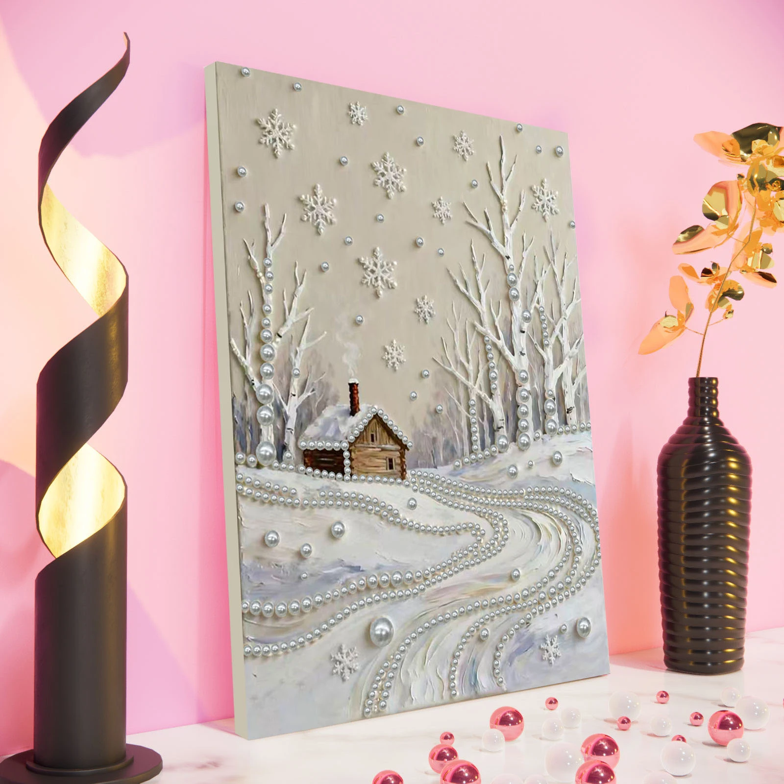 Snowy Field DIY Pearl Painting Kit for Adults Gift Home Decor With Frame 30x40cm
Snowy Field DIY Pearl Painting Kit for Adults Gift Home Decor With Frame 30x40cm