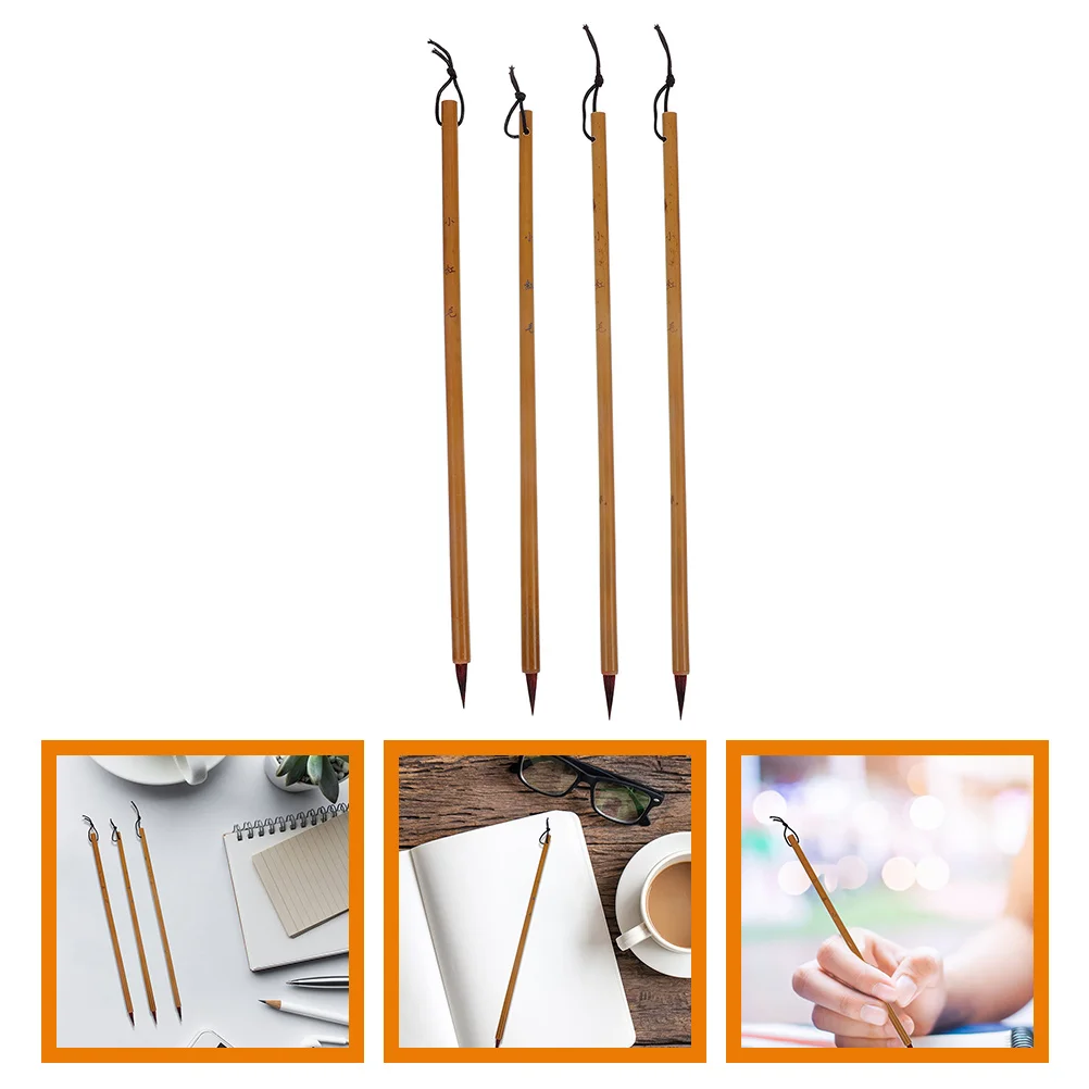 4 Pcs Copying Small Regular Script Calligraphy Brush Pen Writing Stationery Scriptures Bamboo Pole Drawing Long Pens
4 Pcs Copying Small Regular Script Calligraphy Brush Pen Writing Stationery Scriptures Bamboo Pole Drawing Long Pens