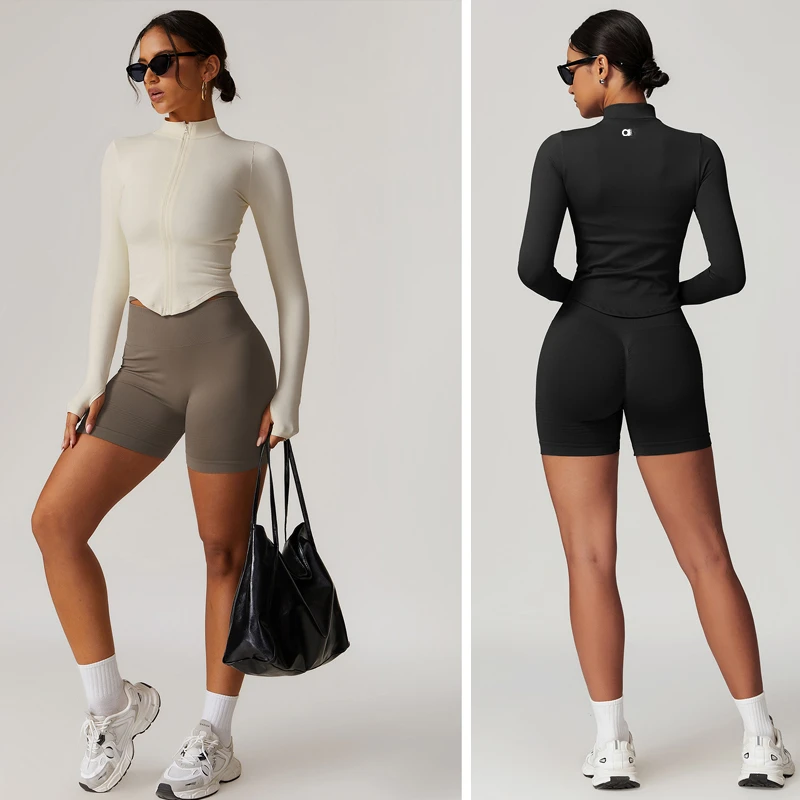 A -Temperament Yoga Fitness Jacket Women Standing Collar Zip Shirt Tight Outdoor Sports Long Sleeve Tops Season New
A -Temperament Yoga Fitness Jacket Women Standing Collar Zip Shirt Tight Outdoor Sports Long Sleeve Tops Season New
