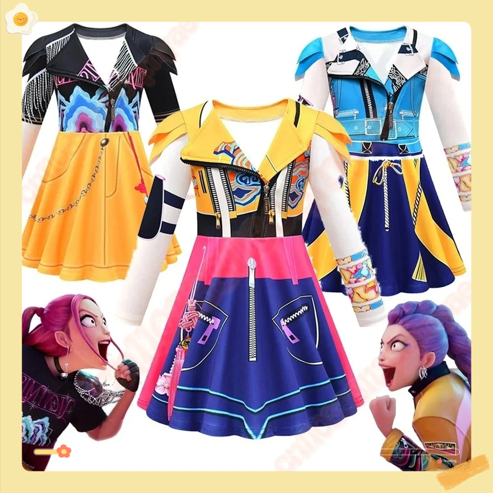 2025 NEW Cartoon Demon Hunter of KPop Huntrix Rumi Zoey Mira Cosplay Girls Dress Pant Suits Costume Kids 6 to 14 Years Outfits
2025 NEW Cartoon Demon Hunter of KPop Huntrix Rumi Zoey Mira Cosplay Girls Dress Pant Suits Costume Kids 6 to 14 Years Outfits