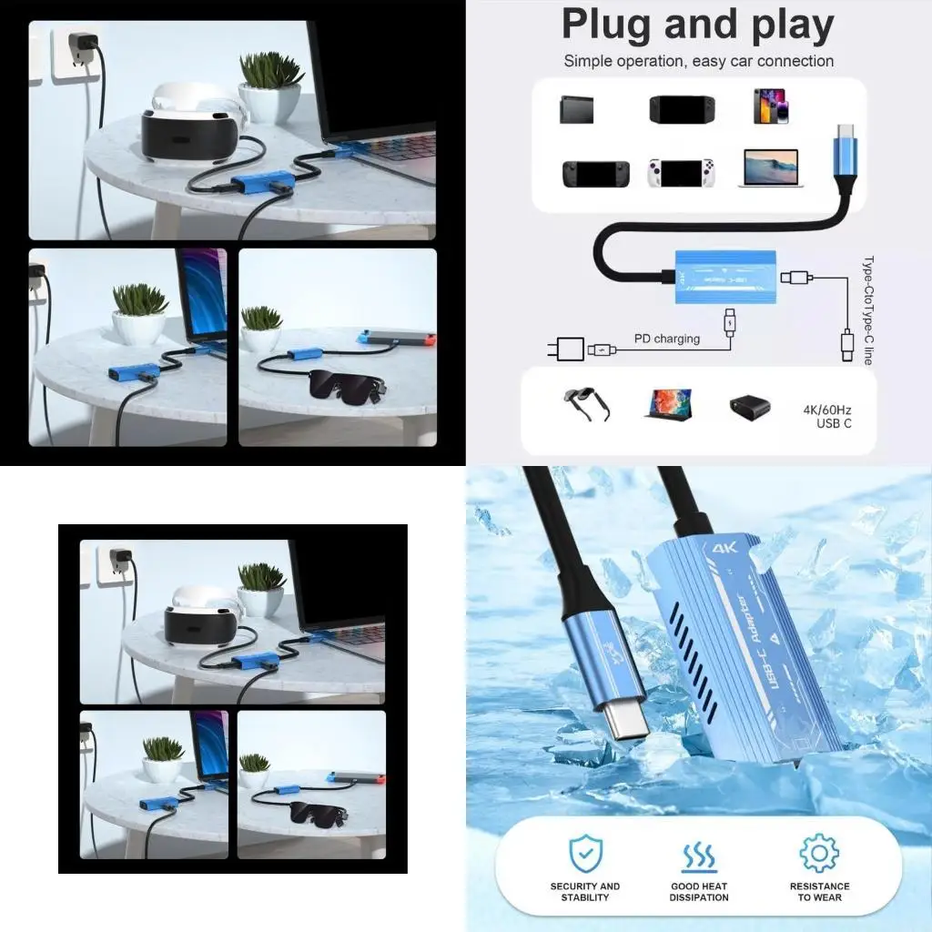 E56B AR Glasses Power Converters Type C to Type C Video + PD100W Converters
E56B AR Glasses Power Converters Type C to Type C Video + PD100W Converters