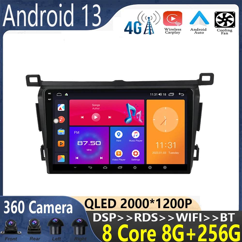 9 inch For Toyota RAV4 4 2012-2018 Car Radio Multimedia Video Player GPS Navigation stereo Carplay WIFI BT QLED FM Carplay
9 inch For Toyota RAV4 4 2012-2018 Car Radio Multimedia Video Player GPS Navigation stereo Carplay WIFI BT QLED FM Carplay