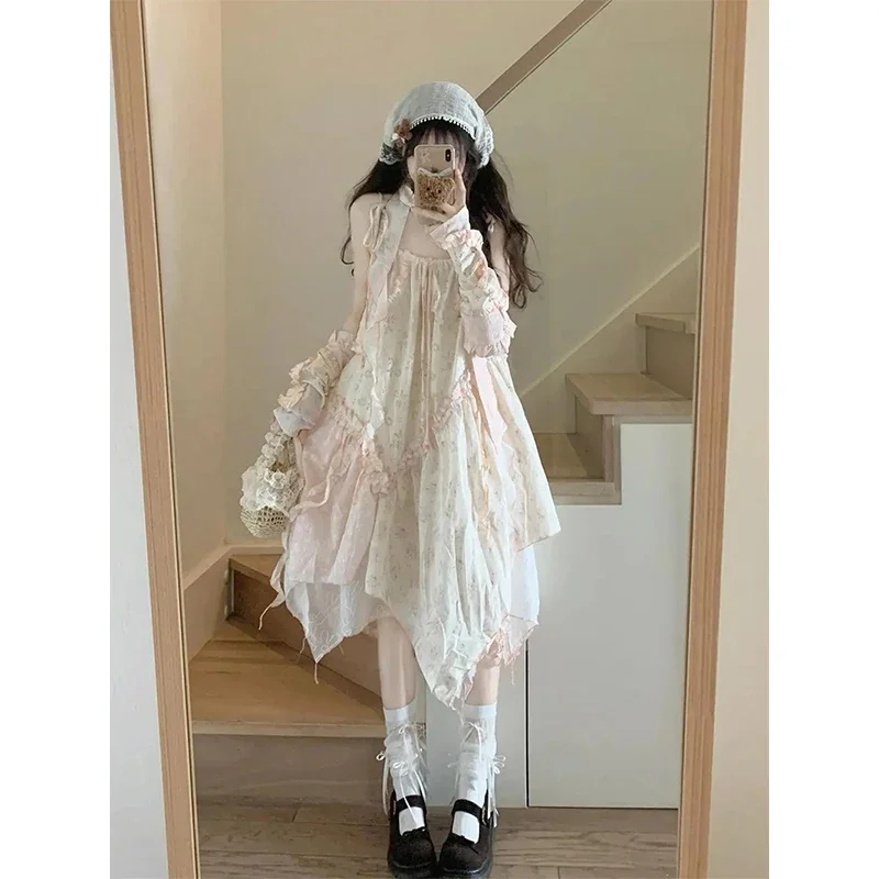 Y2K Irregular Midi Dress Women Japanese Kawaii Floral Print Print Dresses 2025 Harajuku Korean Ruffles Patchwork Chic Vestidos
Y2K Irregular Midi Dress Women Japanese Kawaii Floral Print Print Dresses 2025 Harajuku Korean Ruffles Patchwork Chic Vestidos