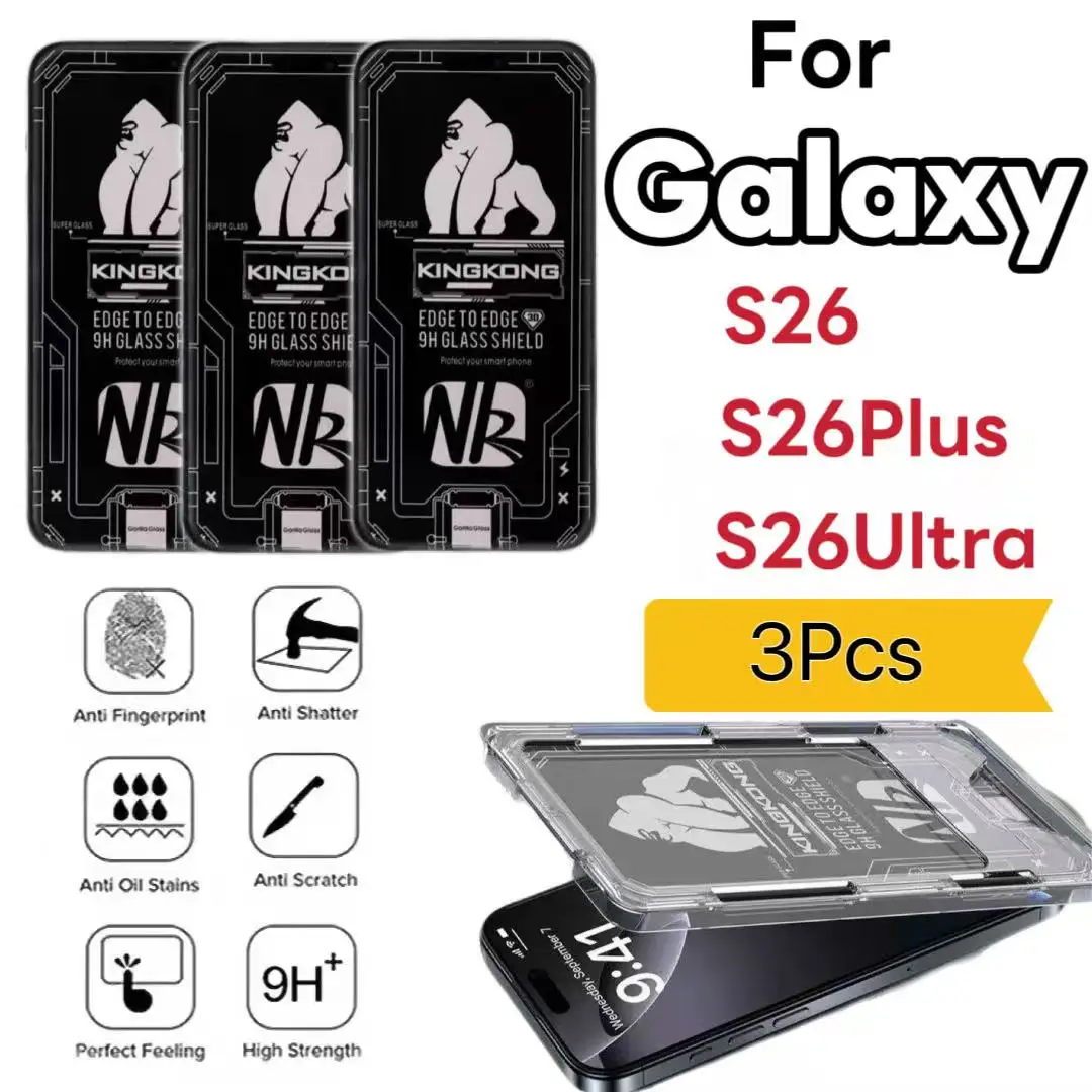 3Pcs Tempered Glass Screen Protector For Galaxy S26/S26 Plus/S26 Ultra
3Pcs Tempered Glass Screen Protector For Galaxy S26/S26 Plus/S26 Ultra