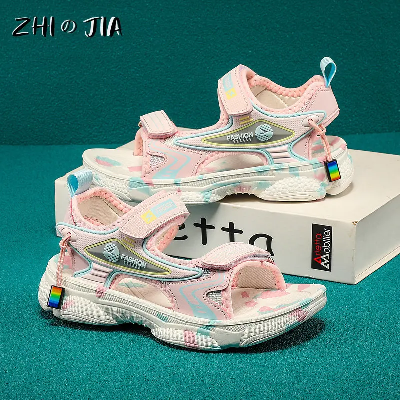 Summer Children's New Brand Sandals Boys Casual Sports Trend Shoes Girls Pink Soft Sole Open Toe Beach Anti Slip Slippers 27-40
Summer Children's New Brand Sandals Boys Casual Sports Trend Shoes Girls Pink Soft Sole Open Toe Beach Anti Slip Slippers 27-40
