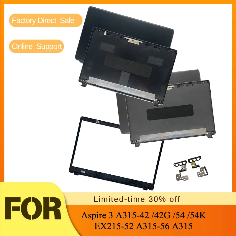 New N19C1 Housing LCD Cover / Rear Lid / Bezel / Hinges For Acer Aspire 3 A315-42 /42G /54 /54K EX215-52 A315-56 A315
New N19C1 Housing LCD Cover / Rear Lid / Bezel / Hinges For Acer Aspire 3 A315-42 /42G /54 /54K EX215-52 A315-56 A315