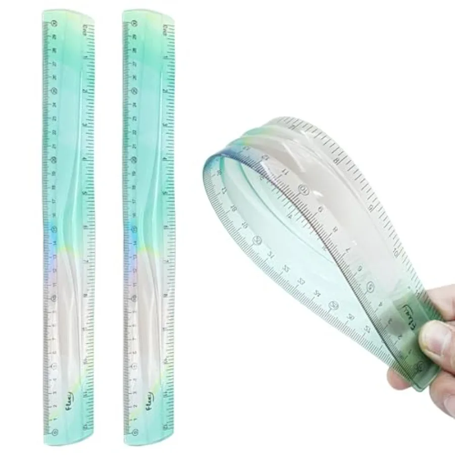 2 Pcs Plastic Flexible Ruler 12 Inch Colorful Bendable Shatterproof Straight Edge for School Classroom Office Students Adults 3
2 Pcs Plastic Flexible Ruler 12 Inch Colorful Bendable Shatterproof Straight Edge for School Classroom Office Students Adults 3