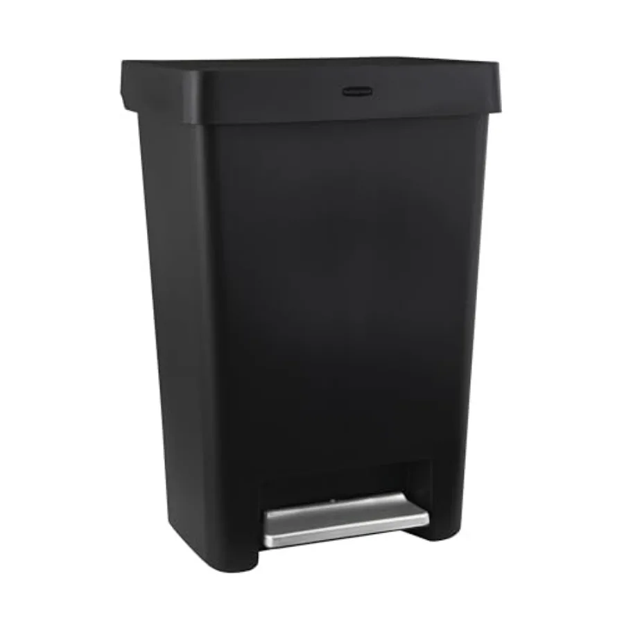 Step-On Kitchen Trash Can with Lid 12.4 Gallon Black Garbage Container for Home Kitchen rtment Garage
Step-On Kitchen Trash Can with Lid 12.4 Gallon Black Garbage Container for Home Kitchen rtment Garage
