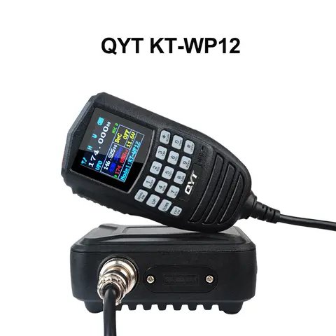 The Smallest Mobile Radio QYT KT-WP12 Mini Compact 25W 200Ch Mobile VHF/UHF Dual Band Amateur Ham Radio