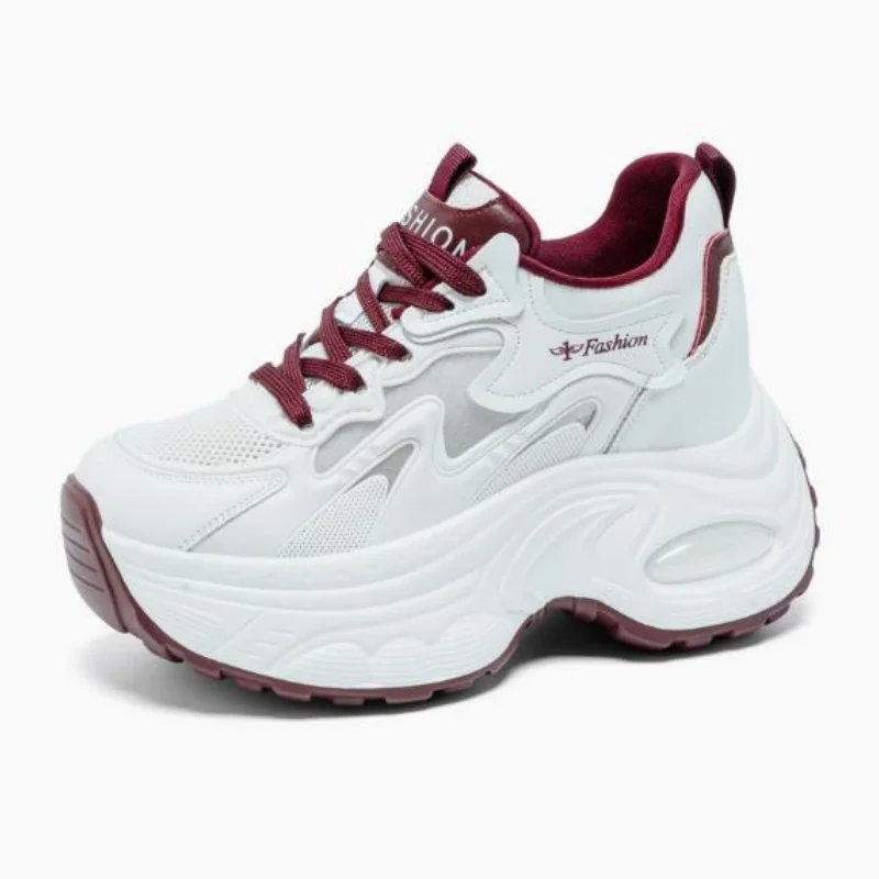9CM Hidden Heels Chunky Sneakers Women Breathable Lace Up High Platform Shoes WomanAutumn Non-Slip Thick Bottom Sneaker 34-39
9CM Hidden Heels Chunky Sneakers Women Breathable Lace Up High Platform Shoes WomanAutumn Non-Slip Thick Bottom Sneaker 34-39