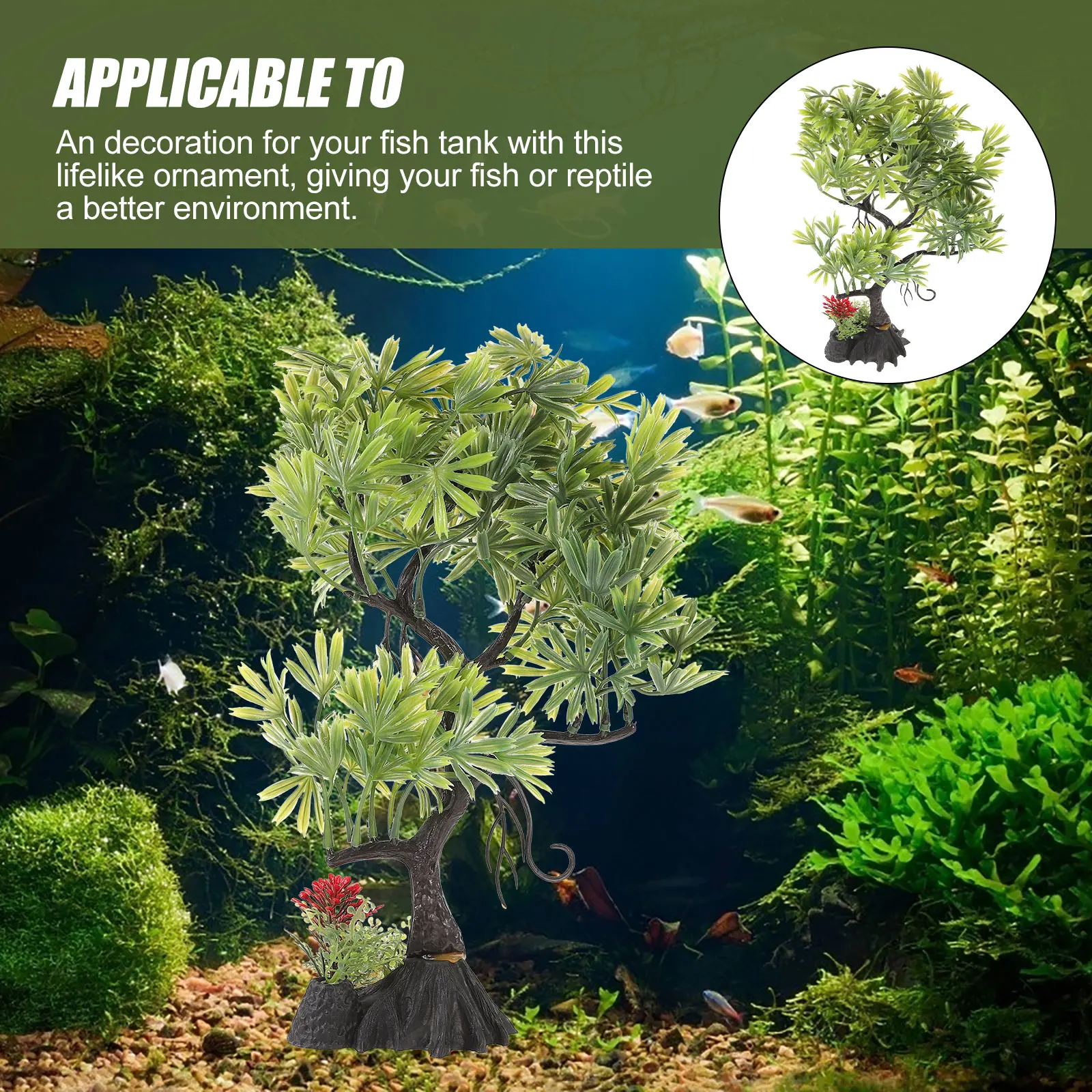 Simulated Tree Decoration for Aquarium Fish Tank Artificial Bonsai Lifelike Plastic Decorations Aquatic Plants Accessories
Simulated Tree Decoration for Aquarium Fish Tank Artificial Bonsai Lifelike Plastic Decorations Aquatic Plants Accessories