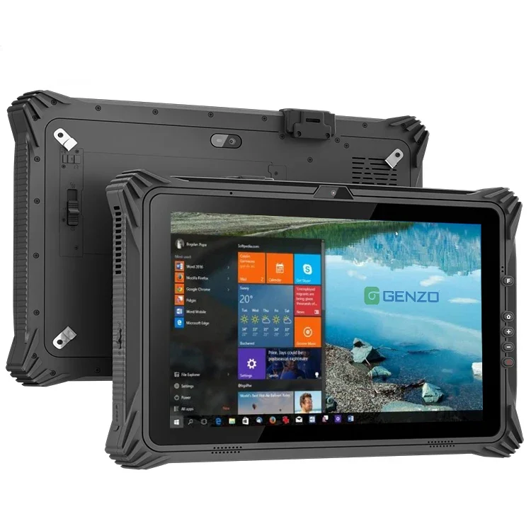 GENZO 10 Inch Rugged Tablet JASPER LAKE N5105 8GB RAM Industrial Rugged Win-dows 10 Pro Tablet Pc with Barcode Scanner