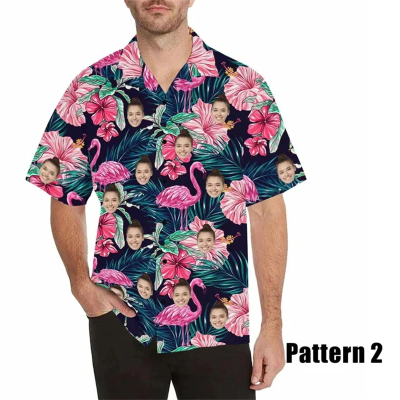 Custom Face Hawaiian Shirt For Men Women Family Personalized Photo Floral Print Button Down Short Sleeve Beach Shirt Vacation
Custom Face Hawaiian Shirt For Men Women Family Personalized Photo Floral Print Button Down Short Sleeve Beach Shirt Vacation