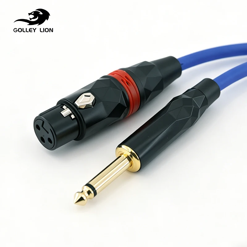 GOLLEY LION Pure Copper Microphone Cable, 6.35mm (1/4 Inch) TS to XLR Female Unbalanced Cable
GOLLEY LION Pure Copper Microphone Cable, 6.35mm (1/4 Inch) TS to XLR Female Unbalanced Cable