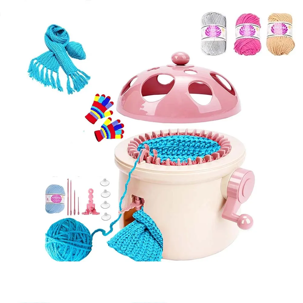 32 Needles Mushroom Knitting Machine Fun Knitting Loom Kits Cute Weaving Crochet Machine for Sock Hat Scarf DIY Knitting Tools
32 Needles Mushroom Knitting Machine Fun Knitting Loom Kits Cute Weaving Crochet Machine for Sock Hat Scarf DIY Knitting Tools