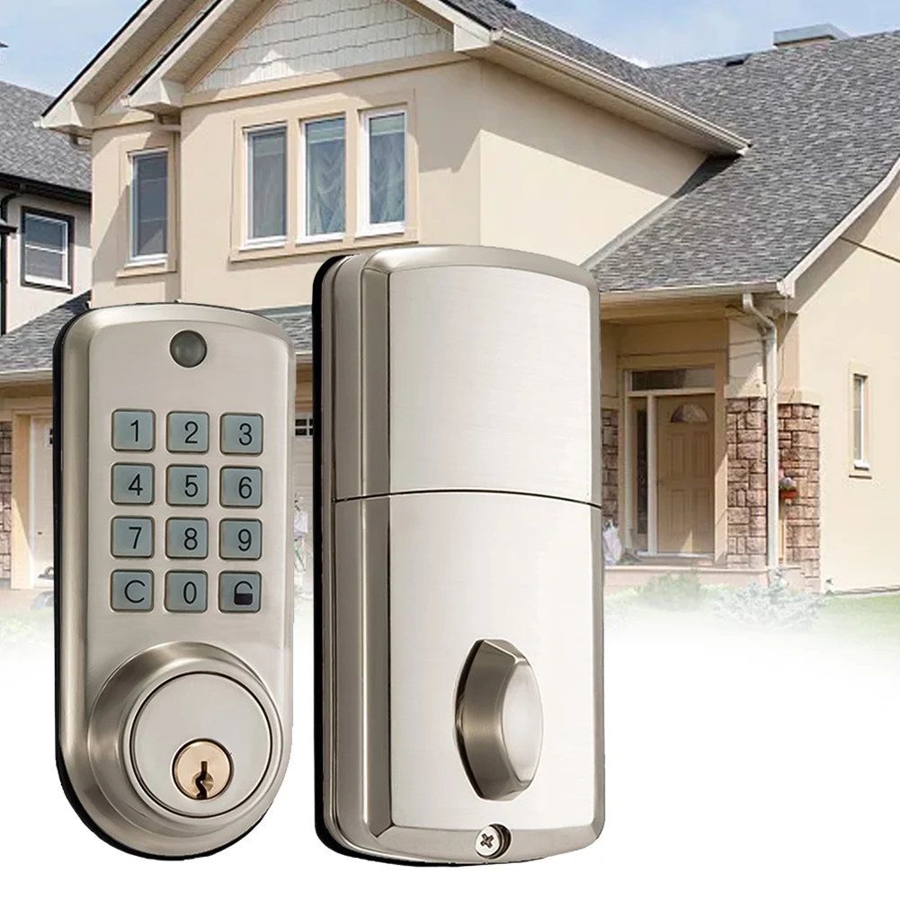 Home Security Auto-Locking Door Lock Anti-Peeping Password Lock Anti-Peep Protection Backlit Keypad Convenient
Home Security Auto-Locking Door Lock Anti-Peeping Password Lock Anti-Peep Protection Backlit Keypad Convenient
