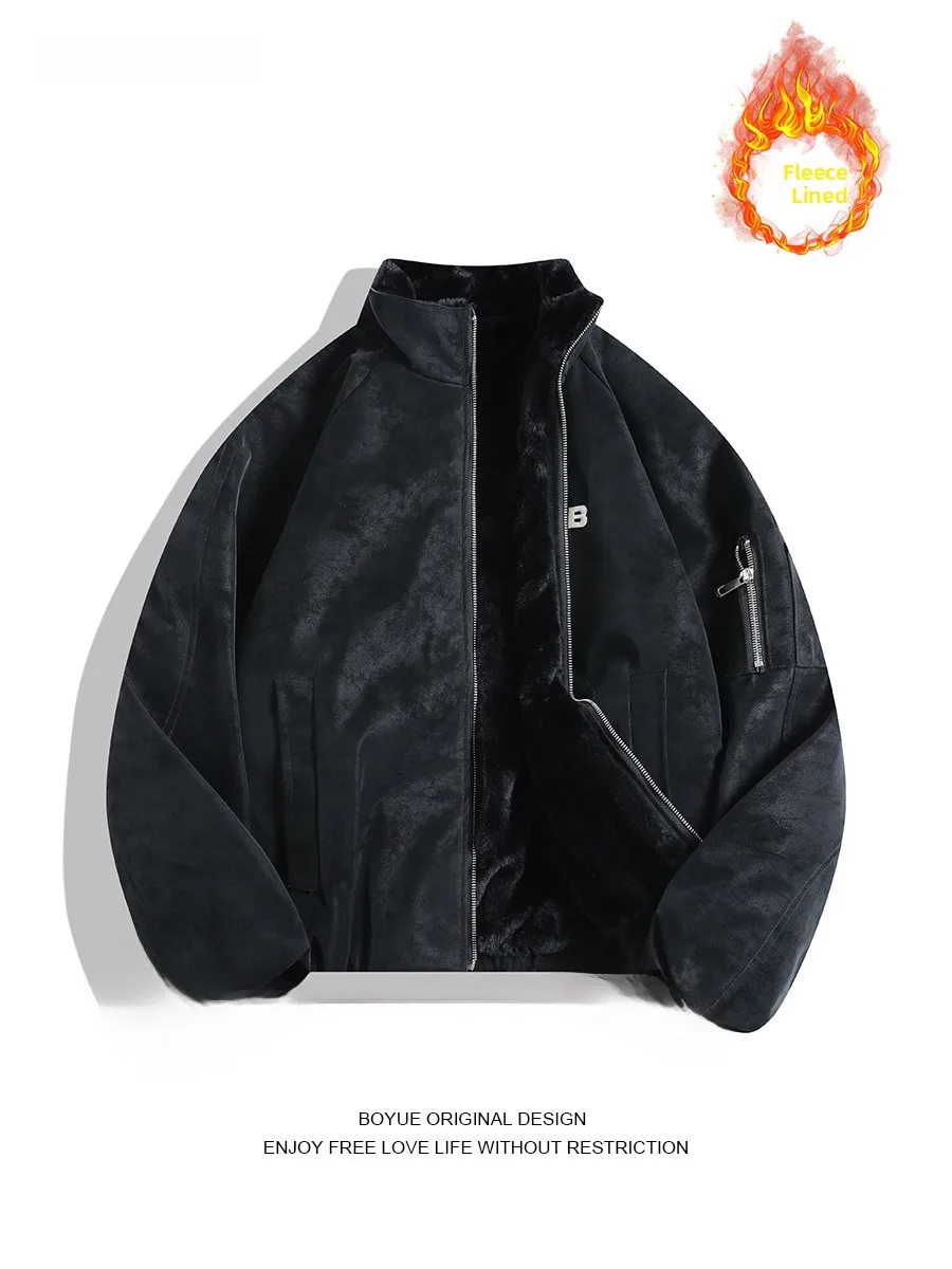 Куртка Boyue American Sle из овечьей шерсти с воротником-стойкой, хлопковая, теплая, с отделкой из искусственной кожи, для работы и повседневной носки
Куртка Boyue American Sle из овечьей шерсти с воротником-стойкой, хлопковая, теплая, с отделкой из искусственной кожи, для работы и повседневной носки