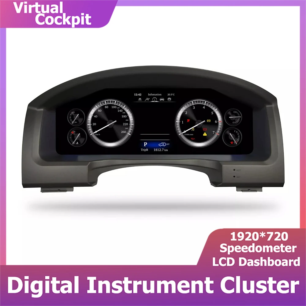 12.3''Digital Instrument Gauge Cluster For Toyota Land Cruiser 200 LC200 2008-2019 LCD Car Dashboard Speedometer Virtual Cockpit
12.3''Digital Instrument Gauge Cluster For Toyota Land Cruiser 200 LC200 2008-2019 LCD Car Dashboard Speedometer Virtual Cockpit