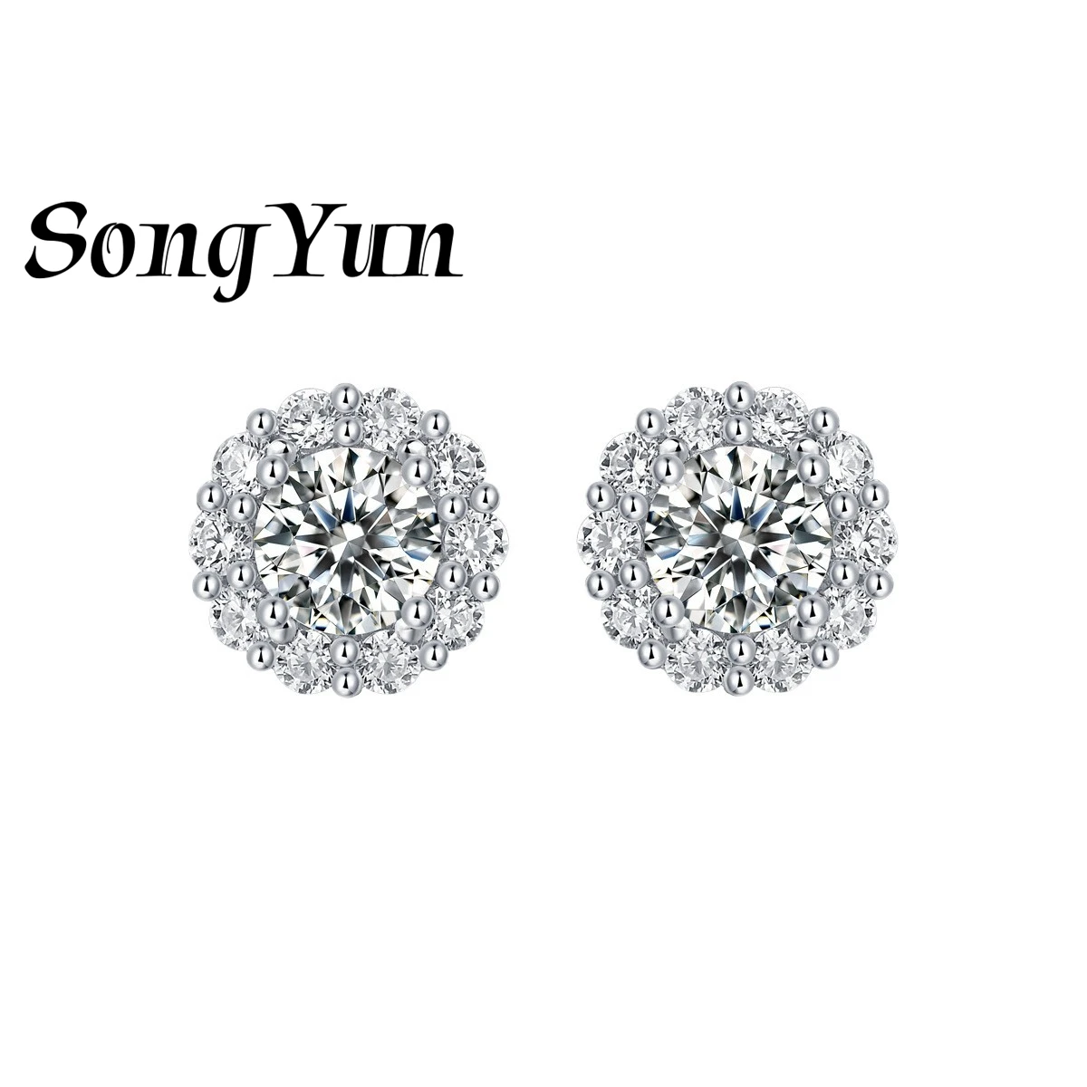 SONGYUN Brand Jewelry 925 Sterling Silver Earrings Moissanite Diamond for Women 18K Gold Plated SYT Patent Stud Earring Jewelry
SONGYUN Brand Jewelry 925 Sterling Silver Earrings Moissanite Diamond for Women 18K Gold Plated SYT Patent Stud Earring Jewelry