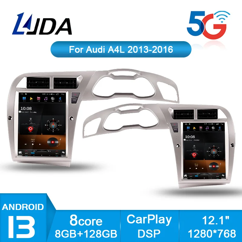 8G+128G Android 13 Car Multimedia Player for Audi A4L 2013-2016 12.1Inch Car Radio GPS Navigation DSP Carplay Audio Video Player
8G+128G Android 13 Car Multimedia Player for Audi A4L 2013-2016 12.1Inch Car Radio GPS Navigation DSP Carplay Audio Video Player