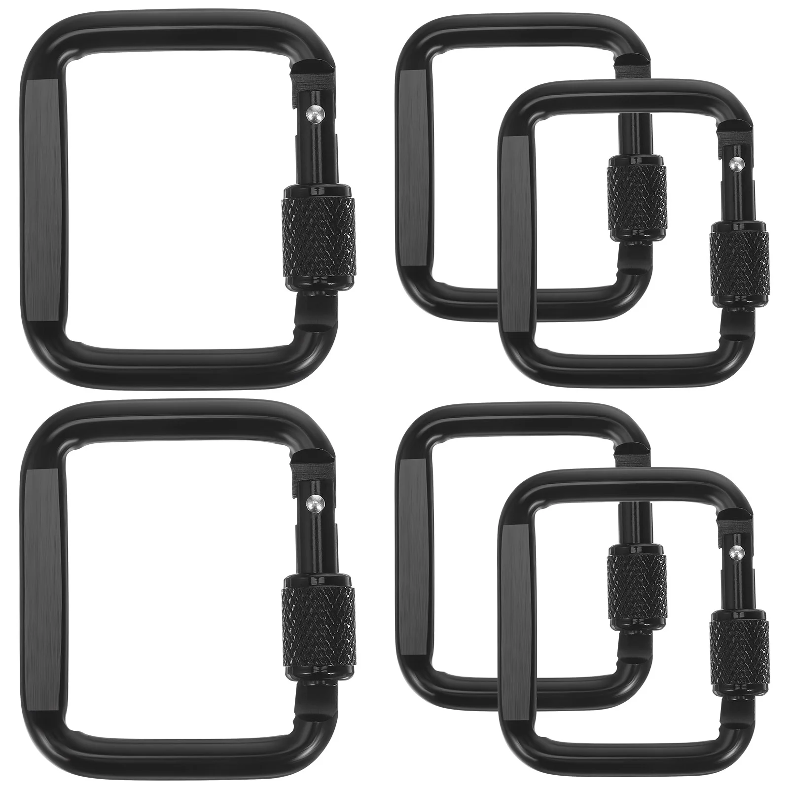6pcs Carabiner Clips Heavy Duty Metal Square Snap Hook Key Chain Rings Climbing Buckles Small Carabiner
6pcs Carabiner Clips Heavy Duty Metal Square Snap Hook Key Chain Rings Climbing Buckles Small Carabiner