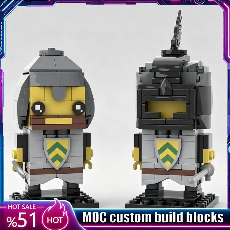 306PCS Medieval Black Yellow Castle Knights Brickheadz Model Custom Building Blocks Educational Assembly Birthday Christmas Gift
306PCS Medieval Black Yellow Castle Knights Brickheadz Model Custom Building Blocks Educational Assembly Birthday Christmas Gift