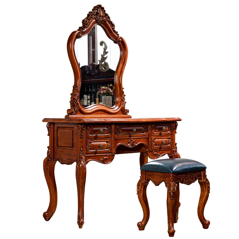 American all solid wood dresser simple Internet celebrity small apartment bedroom makeup table European retro luxury carved
American all solid wood dresser simple Internet celebrity small apartment bedroom makeup table European retro luxury carved