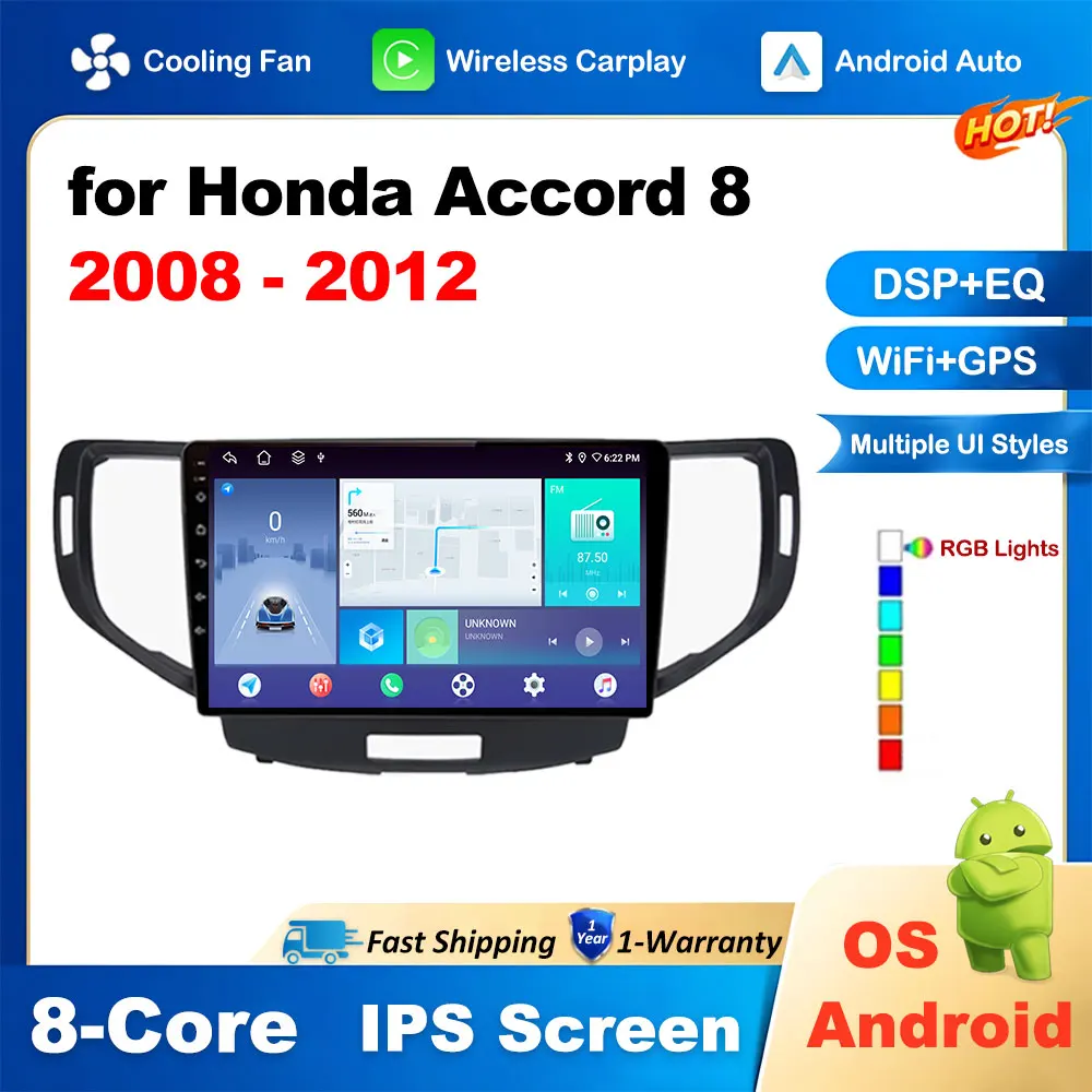 9 дюймовый GPS-навигатор для Honda Accord 8 2008 2009 2010 2011 2012 Автомобильный мультимедийный видеоплеер Android интеллектуальная система 4G
9 дюймовый GPS-навигатор для Honda Accord 8 2008 2009 2010 2011 2012 Автомобильный мультимедийный видеоплеер Android интеллектуальная система 4G
