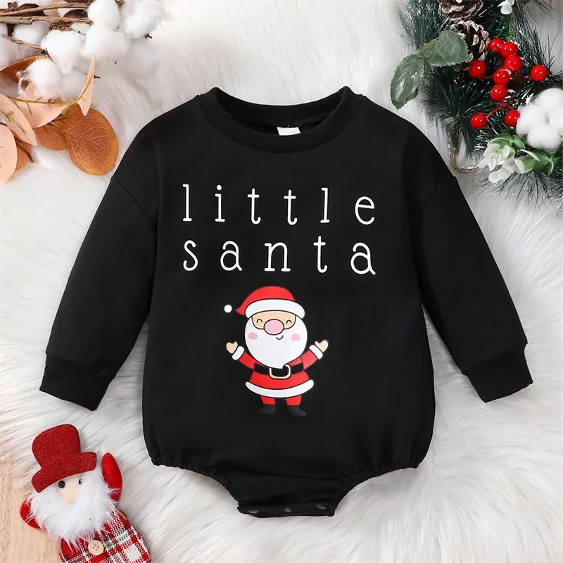 Baby Girls Boys Christmas Jumpsuit Long Sleeve Crewneck Letter Santa Claus Print Sweatshirt Romper
Baby Girls Boys Christmas Jumpsuit Long Sleeve Crewneck Letter Santa Claus Print Sweatshirt Romper