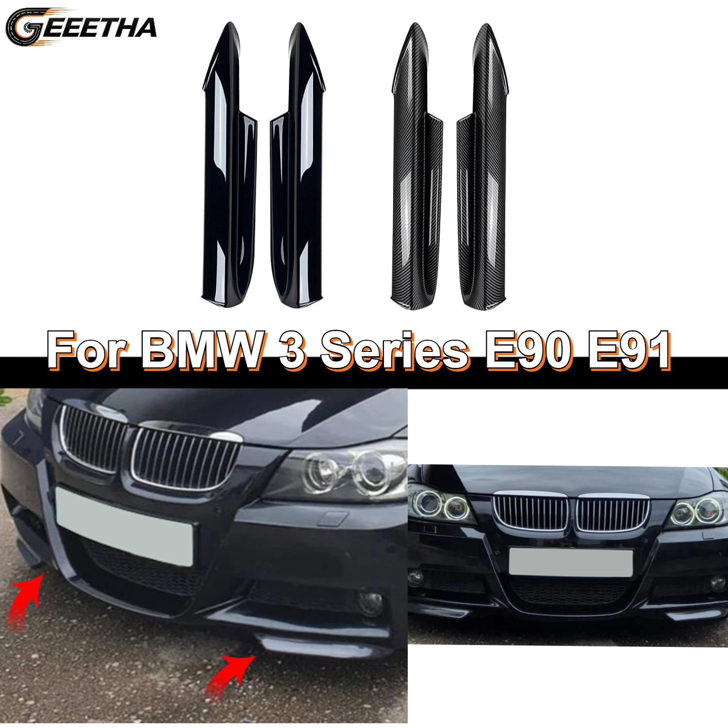NEW-For BMW 3 Series E90 E91 M-Tech 320I 330I 2005-2008 Front Bumper Lip Angle Diffuser Splitter Spoiler Protector
NEW-For BMW 3 Series E90 E91 M-Tech 320I 330I 2005-2008 Front Bumper Lip Angle Diffuser Splitter Spoiler Protector