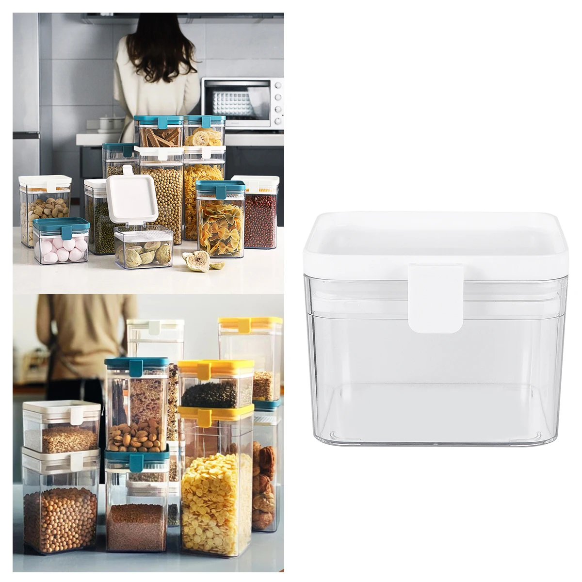 Sealed Jar Nut Storage Container Can Grains Tank Compartment Chutney Snack Holder Airtight
Sealed Jar Nut Storage Container Can Grains Tank Compartment Chutney Snack Holder Airtight