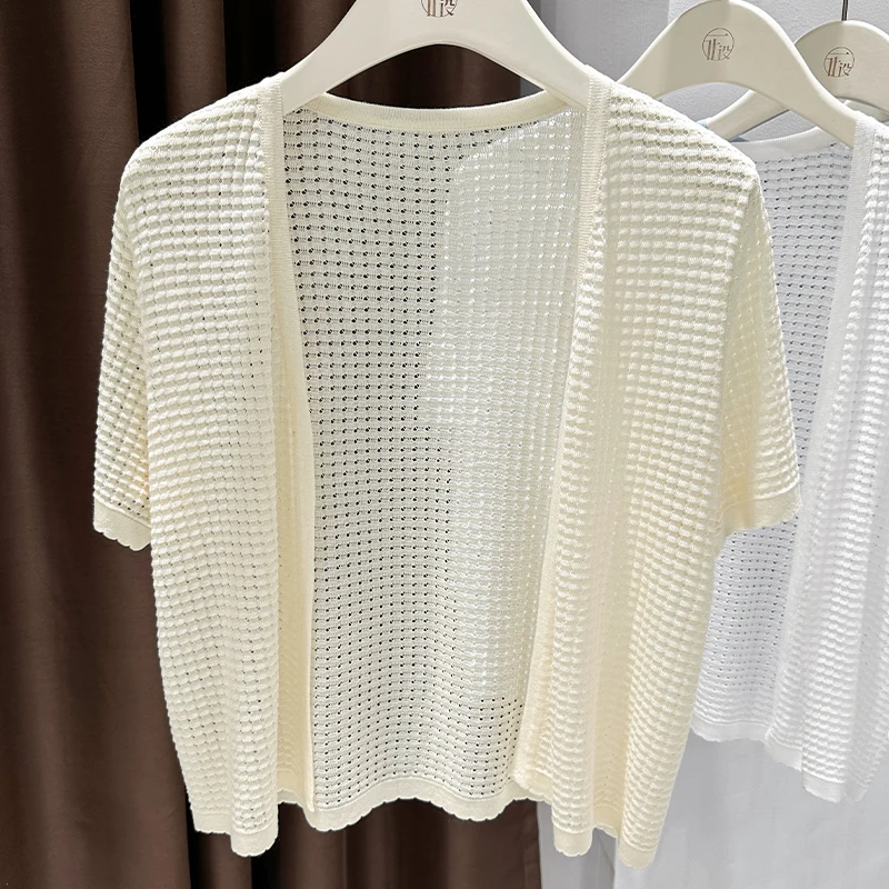 Lightweight Knitted Seaside Hollow Sunscreen cardigan with Skirt Breathable Hoodie Apricot Beach Strap Skirt Shawl Outer
Lightweight Knitted Seaside Hollow Sunscreen cardigan with Skirt Breathable Hoodie Apricot Beach Strap Skirt Shawl Outer