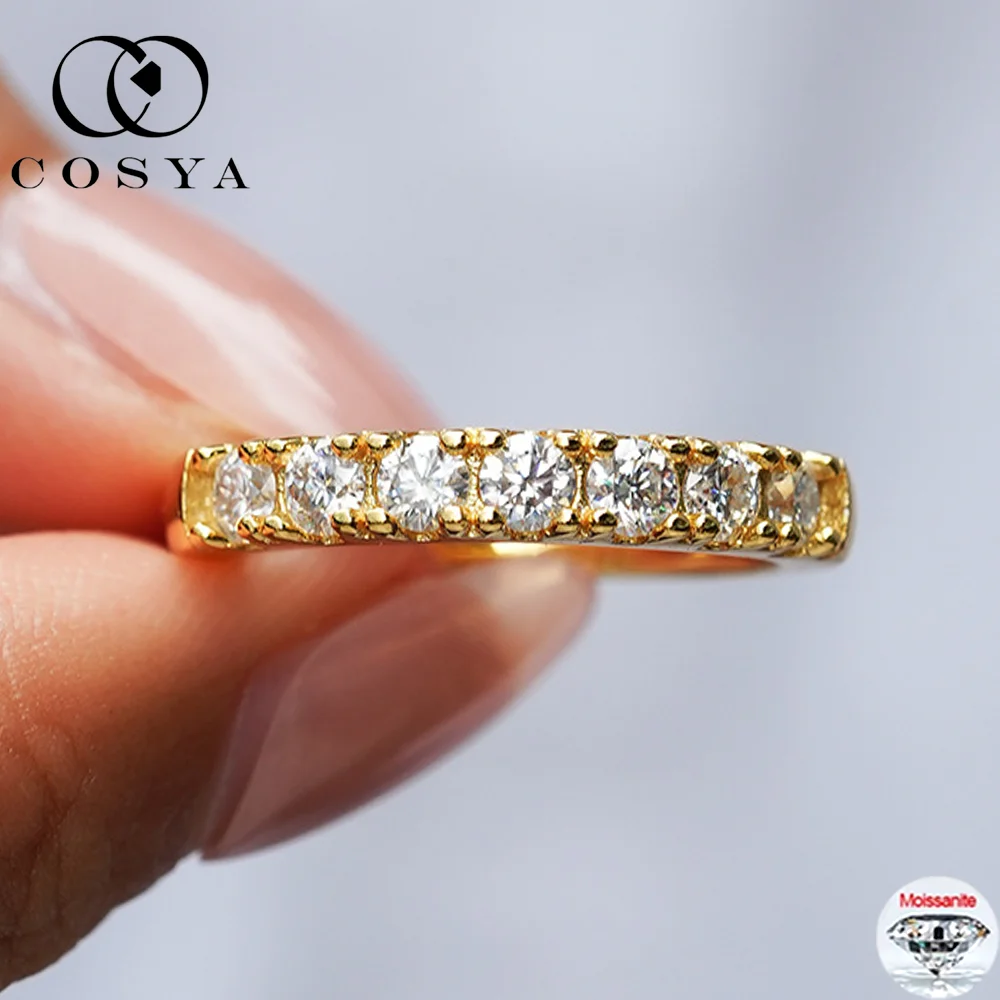 Сертифицированное COSYA кольцо с муассанитом для женщин S925, серебро 18 карат, позолоченное лабораторное кольцо с бриллиантом, свадебные ювелирные изделия, подарок, целиком 
Сертифицированное COSYA кольцо с муассанитом для женщин S925, серебро 18 карат, позолоченное лабораторное кольцо с бриллиантом, свадебные ювелирные изделия, подарок, целиком