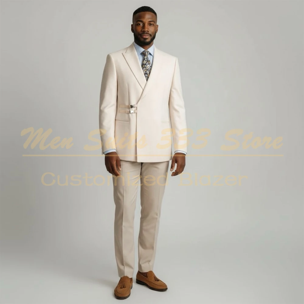 Customized Men's Suits for Wedding Fashion Regular Fit Stylish 2 Piece Jacket Pants Sets Elegant Male Clothing Outfits 2026
Customized Men's Suits for Wedding Fashion Regular Fit Stylish 2 Piece Jacket Pants Sets Elegant Male Clothing Outfits 2026