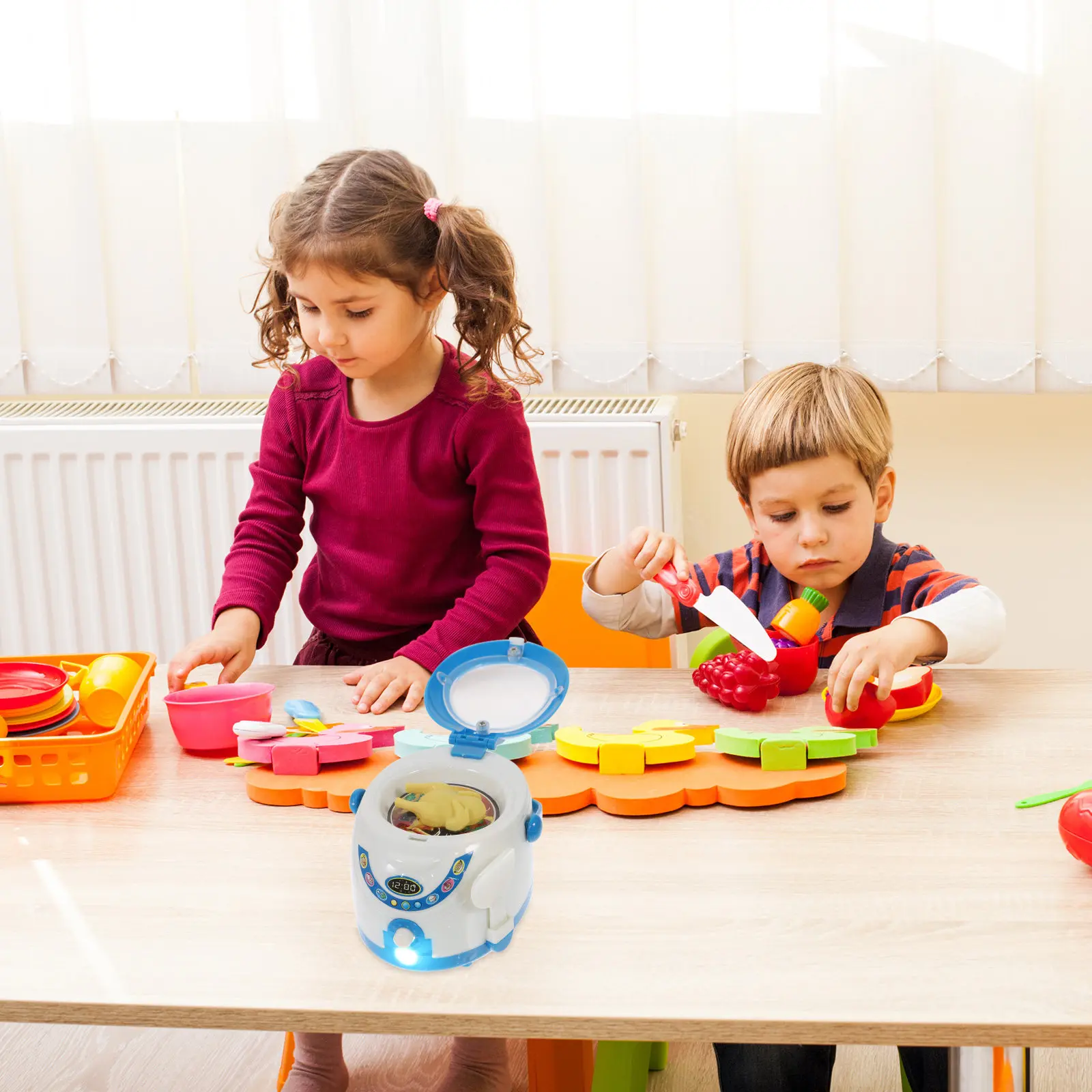 1Pcs Play House Mini Rice Cooker Interactive Pretend Cooking Appliance for Children Learning Responsibility Fun Educational
1Pcs Play House Mini Rice Cooker Interactive Pretend Cooking Appliance for Children Learning Responsibility Fun Educational