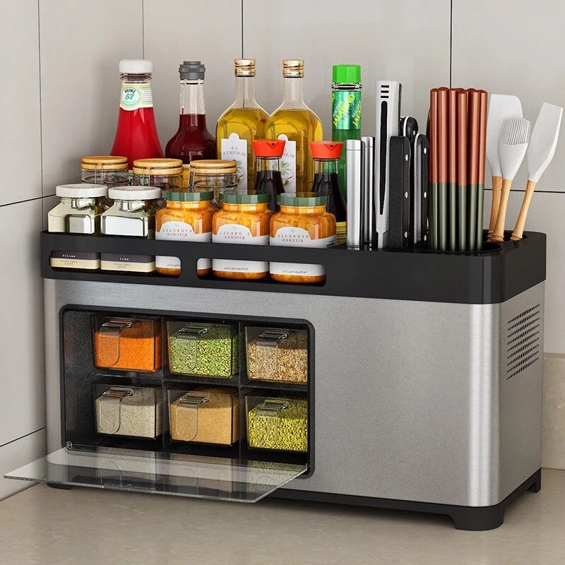 Stainless steel kitchen countertop storage knife holder seasoning box multi-functional products chopstick cage seasoning
Stainless steel kitchen countertop storage knife holder seasoning box multi-functional products chopstick cage seasoning