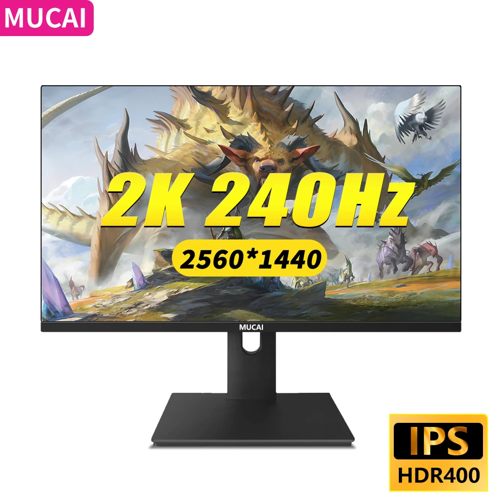 MUCAI 27 Inch Monitor 2K 240Hz IPS WLED PC Display QHD HDR400 Desktop Gaming Gamer Computer Screen Flat Panel HDMI-compatible/DP
MUCAI 27 Inch Monitor 2K 240Hz IPS WLED PC Display QHD HDR400 Desktop Gaming Gamer Computer Screen Flat Panel HDMI-compatible/DP