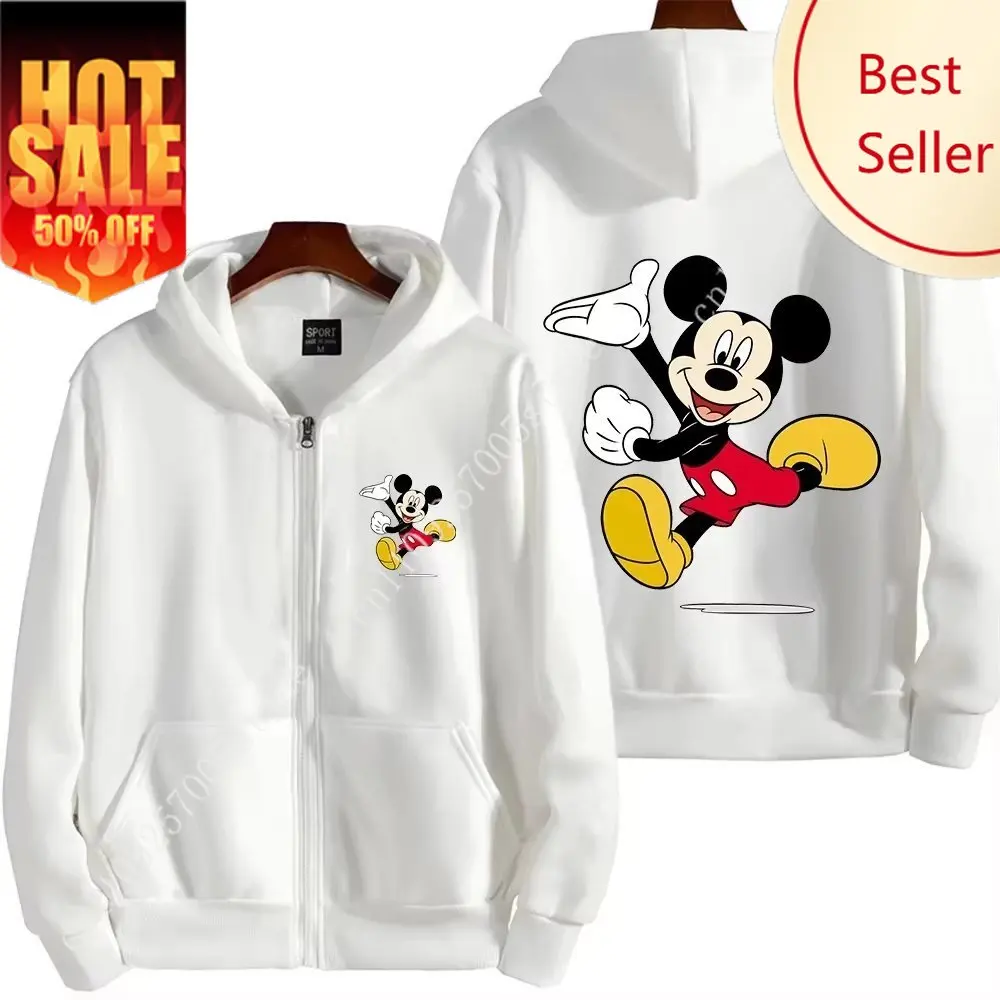 Unisex Disney Mickey Zip Up Hoodie Sweatshirt Men Women Oversized Casual Long Sleeves Tops Streetwear Autumn Trendy Y2k Clothes
Unisex Disney Mickey Zip Up Hoodie Sweatshirt Men Women Oversized Casual Long Sleeves Tops Streetwear Autumn Trendy Y2k Clothes
