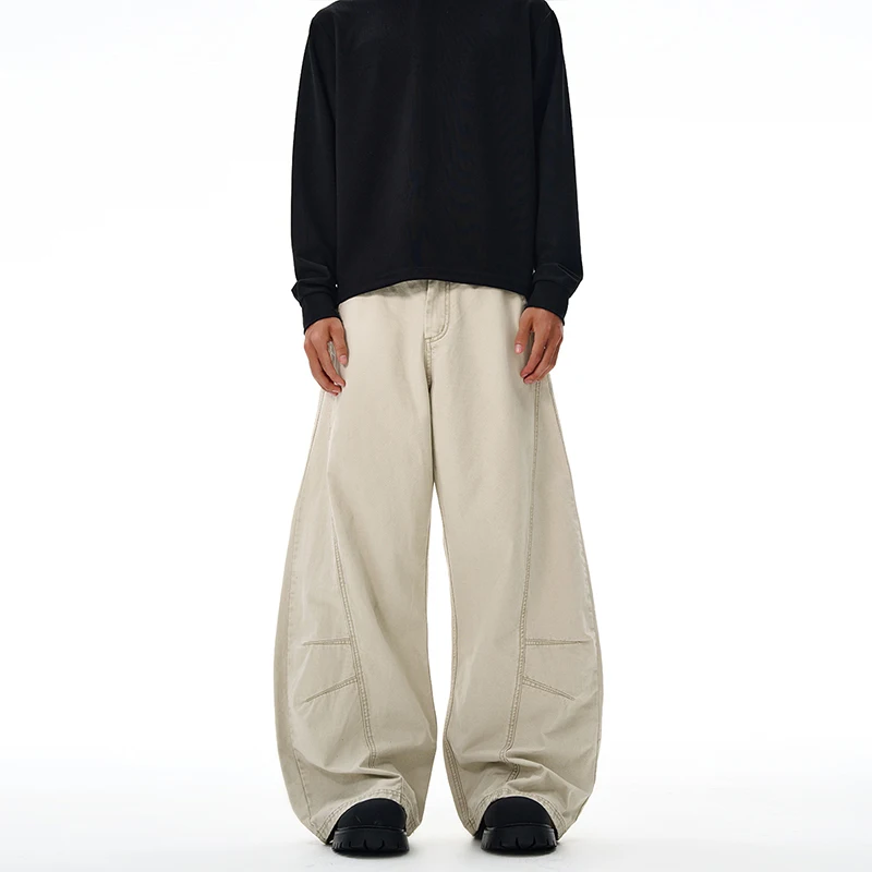 American Style Men's Casual Pants Deconstruction Worn-out Wide Leg Curved Knife Trousers New Autumn Male Bottom
American Style Men's Casual Pants Deconstruction Worn-out Wide Leg Curved Knife Trousers New Autumn Male Bottom